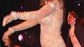 Mary Murphy acknowledges the audience&rsquo;s cheers during her first Broadway curtain call.