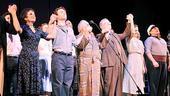 Principal cast members acknowledge the audience&rsquo;s applause.