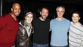 A happy group shot of Kris Coleman, Russell Fischer, Trey Parker, Mark Lotito and Miles Aubrey.