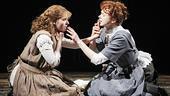 Abigail Breslin as Helen Keller and Alison Pill as Annie Sullivan in The Miracle Worker.
