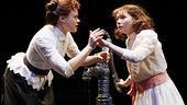 Alison Pill as Annie Sullivan and Abigail Breslin as Helen Keller in The Miracle Worker.