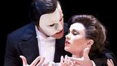 Ramin Karimloo as The Phantom and Sierra Boggess as Christine Daae in Love Never Dies.