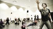 &ldquo;Oh Donna, oh, oh Donna!&rdquo; Ace Young rehearses Berger&rsquo;s first song in the show.
