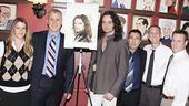 Reppin&rsquo; Constantine Maroulis (literally) are agent Paul Reisman (second from l.) and the dedicated team at Abrams Artists Agency.