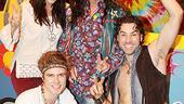 Mayor Bloomberg lets the sun shine in with Hair stars Kyle Riabko, Diana DeGarmo and Ace Young.