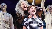 Look who&rsquo;s having fun! Cute cut-ups Jackie Hoffman and Adam Riegler are already enjoying their big Broadway opening.