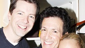 Vocal coach Eric Vetro gets between the Promises’ pretty pair, Sean Hayes and Kristin Chenoweth.