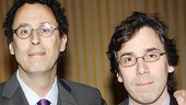 Playwright Tony Kushner, joined by partner Mark Harris, is on hand to present the award to The Orphans’ Home Cycle.