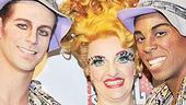 Send in the clowns! Sheeren Hickman and dancers Luke Hawkins (left) and DeWitt Fleming, Jr. laugh it up before the show. 