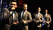 Michael Longoria shows off his creamy tenor in a number with Christian Hoff, Daniel Reichard and J. Robert Spencer.