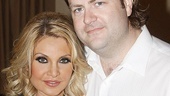 Orfeh is congratulated by Broadway.com Editor-in-Chief Paul Wontorek.