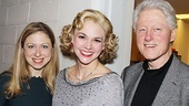 Former President Bill Clinton and his newscaster daughter, Chelsea, think Sutton Foster is the top as Reno Sweeney.