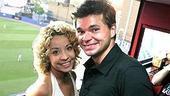 Theater couple Jennifer Cody and Hunter Foster.