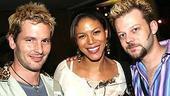 Merle Dandridge (center), who plays Joanne, with Rent co-stars Cary Shields and Kushnier.