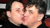 Brooks Ashmanskas and Jonathan Freeman,who play Carmen Ghia and Roger DeBris, keep it gay for the camera.