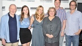 The entire cast gathers with their talented director, Mark Brokaw (second from right). For a play you won’t stop talking about, check in to The Language Archive. 