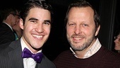 Darren Criss hangs out after his final performance with director/choreographer Rob Ashford.