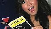 Brenda Song at Beauty - Brenda Song with Playbill
