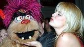 What happens in Vegas...Trekkie gets a warm welcome from affectionate new friend Krista Lindahl. 
