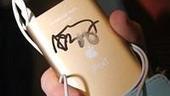 One of the infamously autographed i-pods. 
