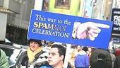 Spamalot First Anniversary Coconuts Event - sign holder