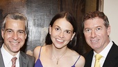 Before her opening night performance at the Cafe Carlyle, Sutton Foster poses with the men who helped shape her show, director Mark Waldrop (l.) and musical director Michael Rafter.