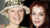 Priscilla Presley says “Hats off!” to Kate Hennig, who co-stars as rough and tumble dance teacher Mrs. Wilkinson.