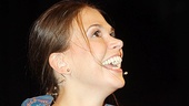 Sutton Foster savors her solo bow after a fabulous performance as feisty lyricist Sonia Walsk.