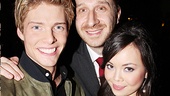Hunter Parrish and Anna Marie Perez de Tagle come in for a hug with director Daniel Goldstein. 