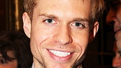 A Little Night Music alum Hunter Ryan Herdlicka shows off his winning smile upon arriving at Sardi's.