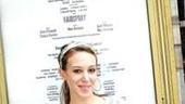 A girl's gotta stand by her name!Haylie Duff gives us a pose in front of Hairspray's front-of-house billing poster at the Neil Simon Theatre.