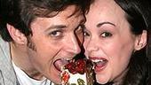 ...and eating it too.Michael Shawn Lewis (Raoul) andJulie Hanson (alternate Christine) take a bite.
