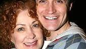 Longtime Phantom lady Marilyn Caskey(Madame Giry) shares a hug with leading man Lewis.