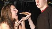 Photo Op - Jersey Boys in SF - Jackie Seiden - Erich Bergen (pizza)