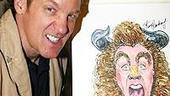 Photo Op - Beauty and the Beast 13th Anniversary reunion - Steve Blanchard - with caricature