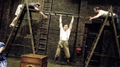 Backstage 39 Steps – Kate MacCluggage – John Behlmann – Cameron Folmar – Jamie Jackson – 1