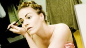 At her dressing room table, MacCluggage draws inspiration from 1930s cinema, the era in which Hitchcock's original 39 Steps film was released.