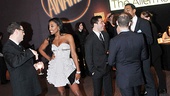 Who's that glamour-puss chit-chatting before the big show? Sister Act star Patina Miller, that’s who!
