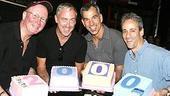 Celebrating the benchmark performance, creators Mark O'Donnell (co-librettist), Scott Wittman(co-lyricist), Jerry Mitchell (choreographer)and Lon Hoyt (musical director).