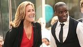 Today Show  co-host Meredith Vierira thanks her guests. Pictured here with Hairspray's Elijah Kelley, who plays Seaweed.
