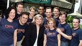 Photo Op - Broadway in Bryant Park 07-26-07 - cast of curtains backstage