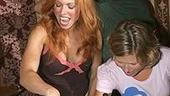 Photo Op - Mamma Mia! Fed Ex Event - Carolee Carmello - Christopher Shyer - Carey Anderson  (cut cake)