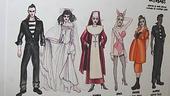 Photo Op - Cry-Baby Rehearsal - costume sketches 1