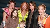 Photo Op - Miley Cyrus at Mamma Mia! - Gina Ferrall - Carolee Carmello- Billy Ray Cyrus - Judy McLane - son and daughter 