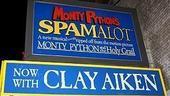 Clay Aiken opens in Spamalot - marquee