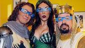 Spamalot 3rd Anniversay - Clay Aiken - Jonathan Hadary - Hannah Waddingham (glasses again)
