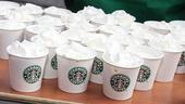 White Christmas Tree Trimming - Starbucks