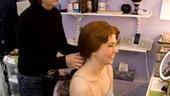 Sutton Foster backstage at Shrek – hair