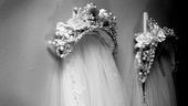 Sutton Foster backstage at Shrek – headpieces