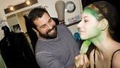 Nicole Parker Backstage at Wicked – makeup artist